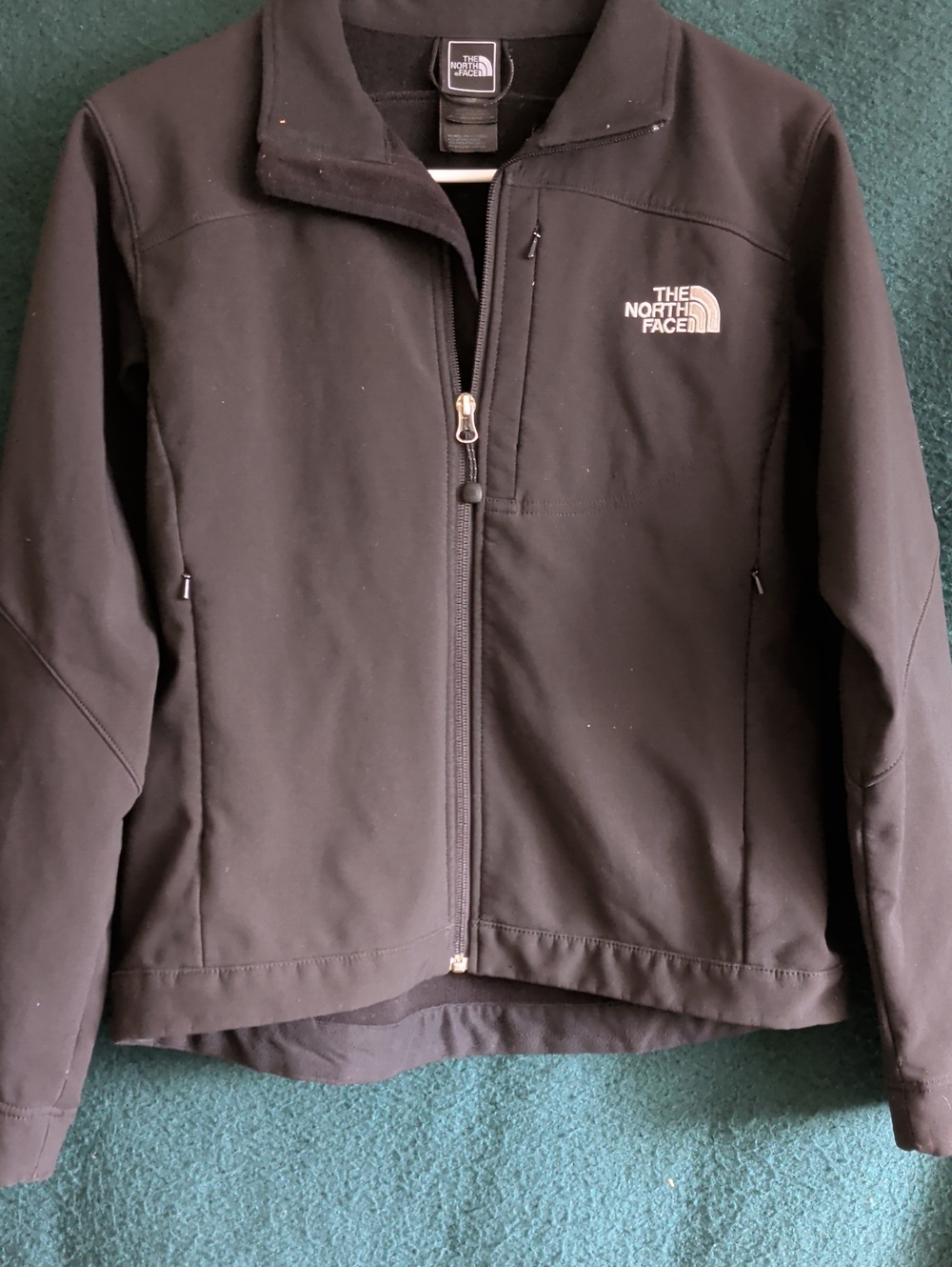 The North Face Women's Black Soft-Shell Jacket with Logo Chest